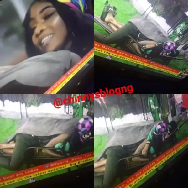 #BBNaija: Seyi Sleeps On Tacha After Night Party